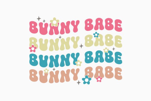 Bunny Babe Retro Easter Quote SVG for Graphics and Crafts