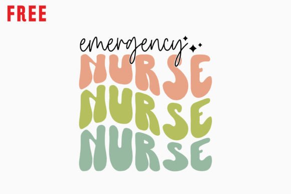 Free Emergency Nurse Retro Quote: A Versatile Graphics Asset for Crafts
