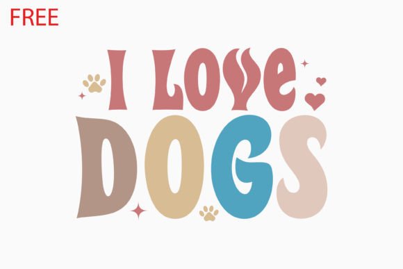 I Love Dogs Retro Dog Svg: A Versatile Graphics Asset for Crafts