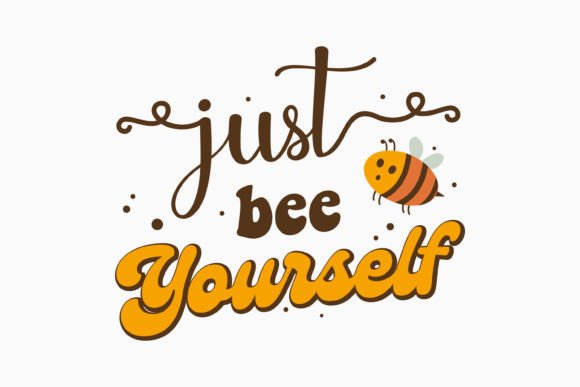 Just Bee Yourself: A Retro SVG for Crafts & Graphics