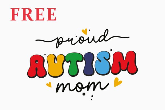 Retro Autism Awareness SVG for Crafts and Graphics