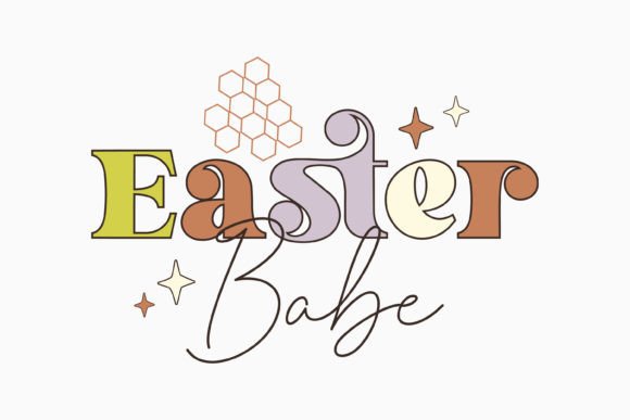 Retro Easter Babe SVG Design for Graphics and Crafts