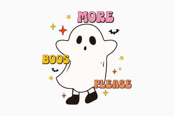 Retro Halloween Graphics for Creative Crafts
