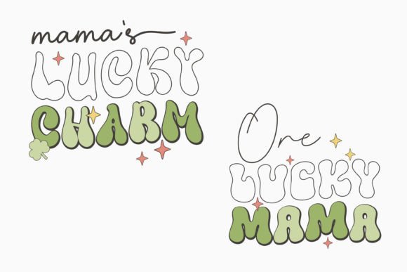 Retro Lucky Mama SVG Design for Creative Crafts and Graphics